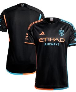 New York City FC adidas 2024 24/7 Kit Authentic Jersey?¨C Black