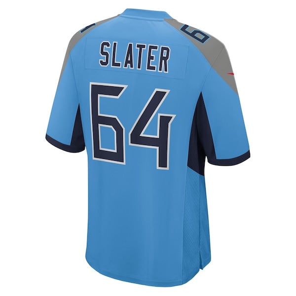 Jackson Slater Tennessee Titans Nike Team Game Jersey - Light Blue - Image 4