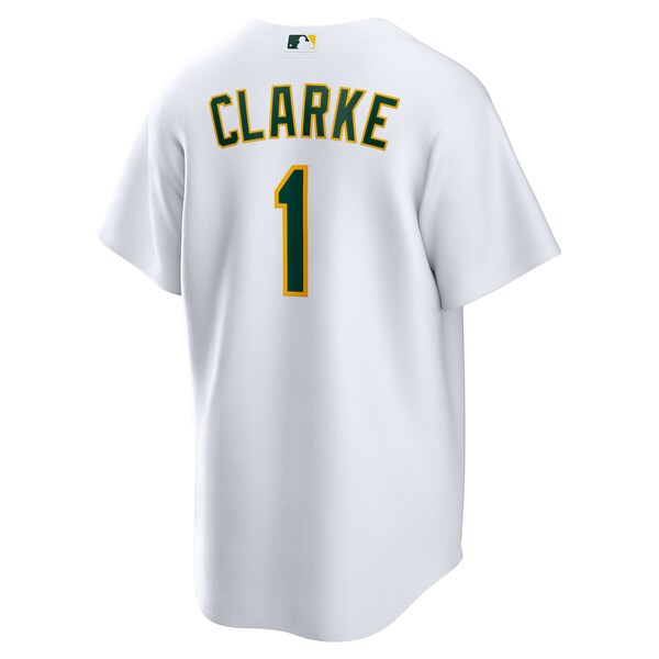 Denzel Clarke Athletics Nike Home Replica Jersey - White - Image 3