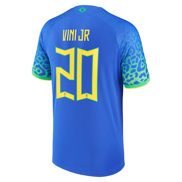 Vinicius Junior Brazil National Team Nike 2022/23 Replica Away Jersey - Blue - Image 3