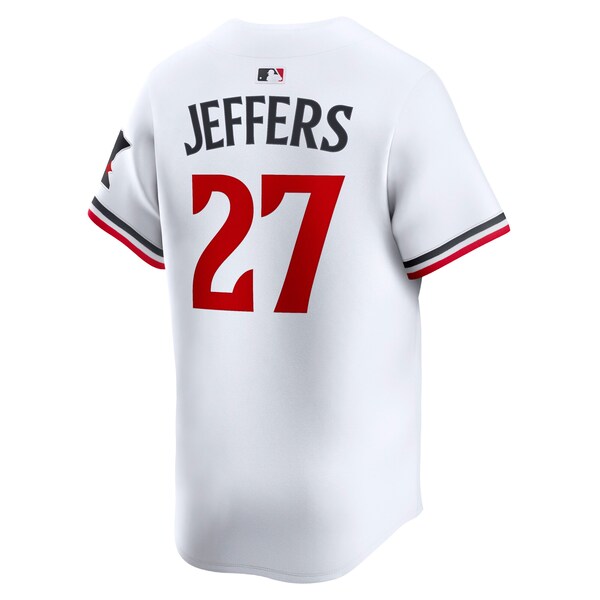 Ryan Jeffers Minnesota Twins Nike Home Limited Player Jersey - White - Image 3