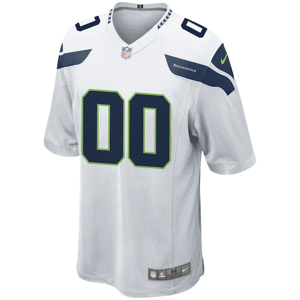 Seattle Seahawks Nike Custom Game Jersey - White - Image 2