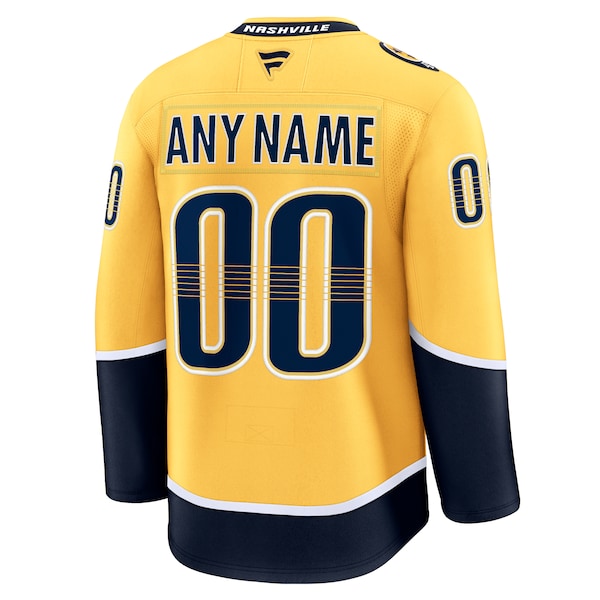 Nashville Predators Home Premium Custom Jersey - Gold/White - Image 4