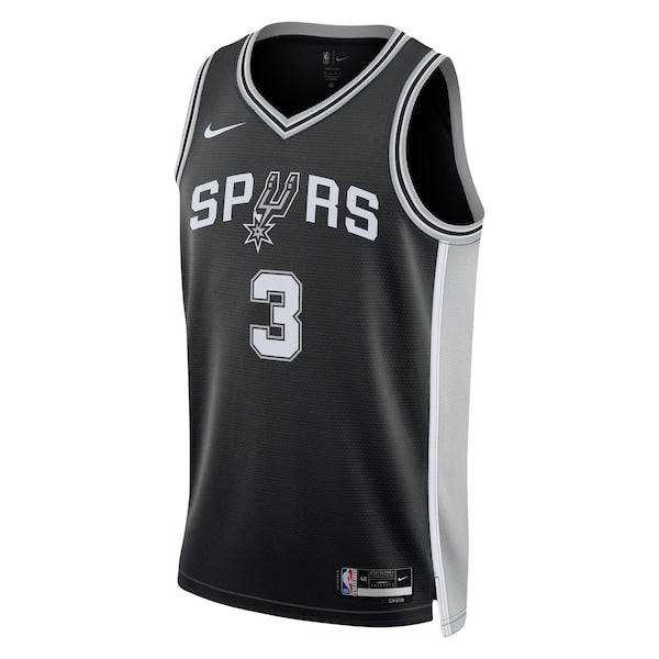 Keldon Johnson San Antonio Spurs Nike Unisex Swingman Jersey - Icon Edition - Black/White - Image 3