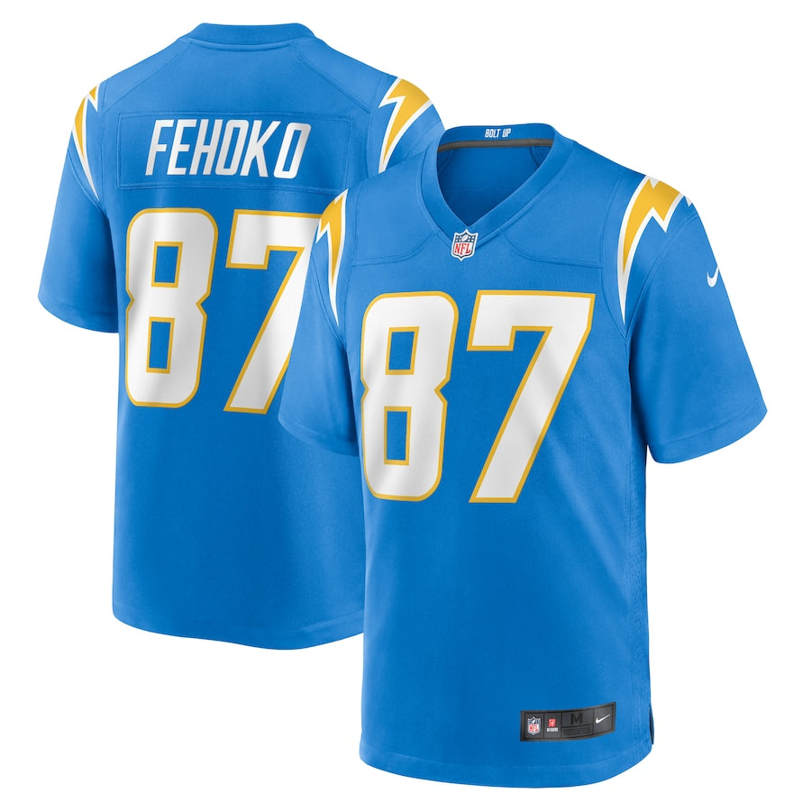 Simi Fehoko Los Angeles Chargers Nike Game Jersey - Powder Blue