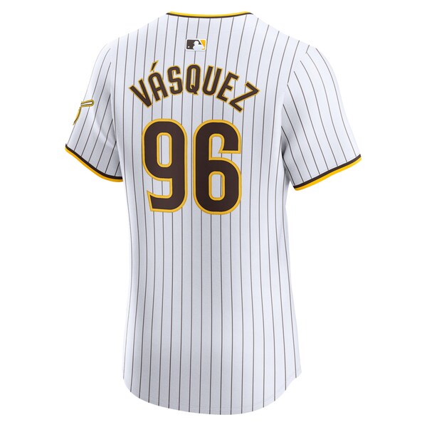 Randy Vasquez San Diego Padres Nike Home Elite Player Jersey - White - Image 3