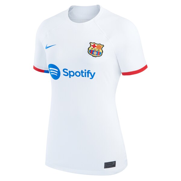 Ilkay G¨¹ndogan Barcelona Nike Women's 2023/24 Away Stadium Replica Player Jersey - White - Image 2