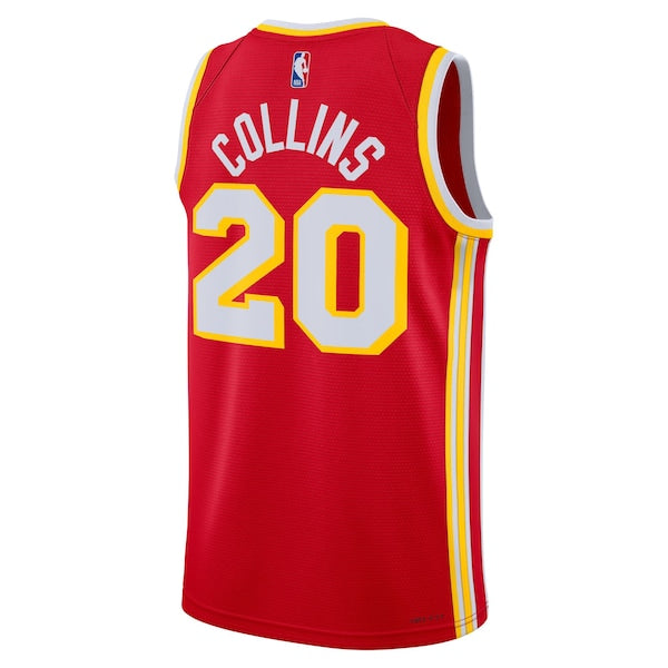 John Collins Atlanta Hawks Nike Unisex Swingman Jersey - Icon Edition - Red - Image 3