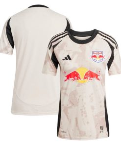 New York Red Bulls adidas Women's 2025 Stone Kit Replica Jersey - Tan