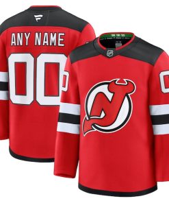 New Jersey Devils  Home Premium Custom Jersey - Red/Black/White