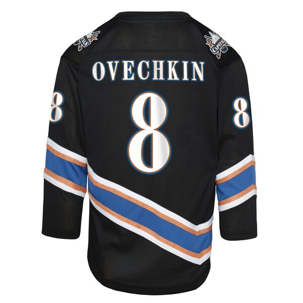 Alexander Ovechkin Washington Capitals Youth Alternate 50th Anniversary Replica Jersey - Black/Navy - Image 8