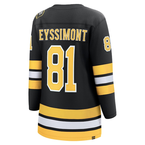 Michael Eyssimont Boston Bruins Women's Home Breakaway Player Jersey - Black - Image 3