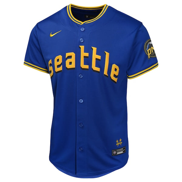 Julio Rodr¨ªguez Seattle Mariners Nike Youth City Connect Limited Player Jersey - Navy - Image 2
