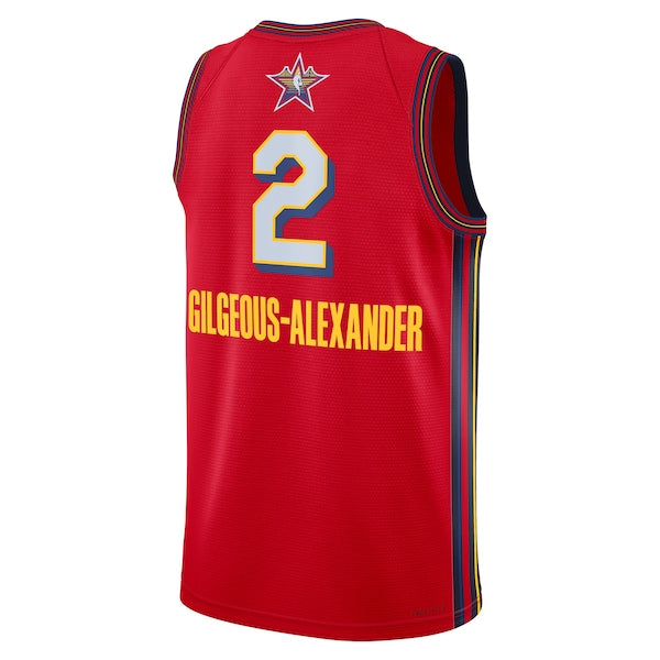 Shai Gilgeous-Alexander Nike Unisex 2025 NBA All-Star Game Swingman Player Jersey - Red - Image 3