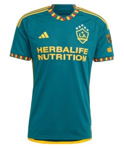 Alternative view of LA Galaxy adidas 2024 LA Kit Authentic Custom Jersey - Green