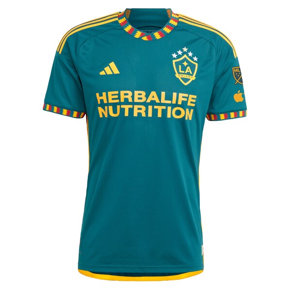 LA Galaxy adidas 2024 LA Kit Authentic Custom Jersey - Green - Image 2