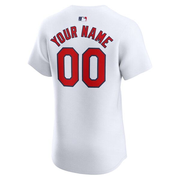 St. Louis Cardinals Nike Home Elite Custom Jersey - White - Image 3