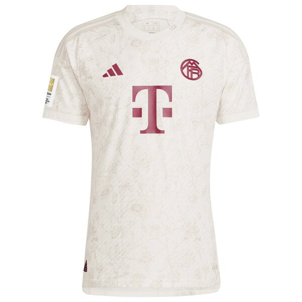 Serge Gnabry Bayern Munich adidas 2023/24 Third Authentic Jersey - White - Image 2