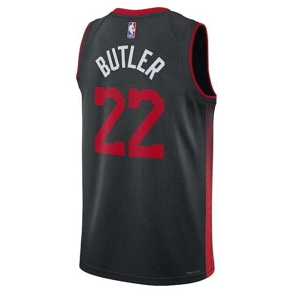 Jimmy Butler Miami Heat Nike Unisex 2023/24 Swingman Jersey - Black - City Edition - Image 3
