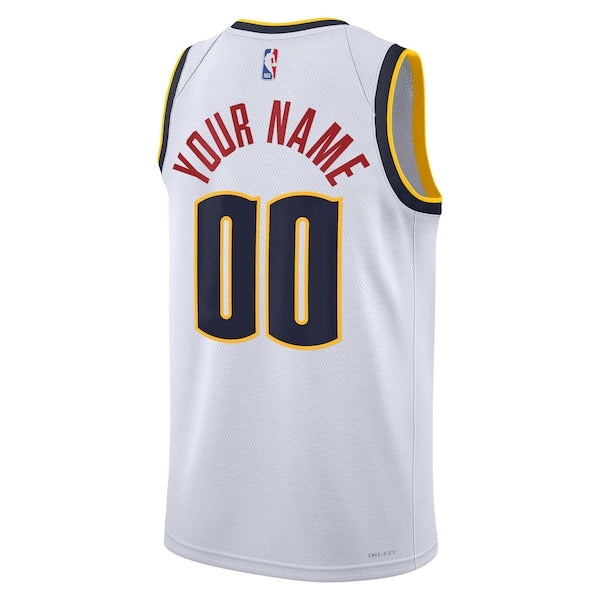 Denver Nuggets Nike Unisex Swingman Custom Jersey White - Association Edition - Image 3