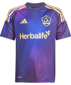 Alternative view of Riqui Puig LA Galaxy adidas Youth 2025 RIZON Replica Player Jersey - Navy