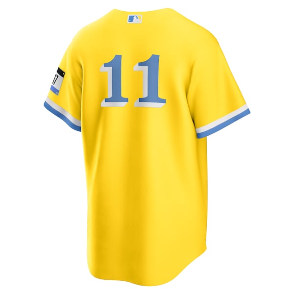 Rafael Devers Boston Red Sox Nike City Connect Replica Player Jersey - Gold/Light Blue - Image 3