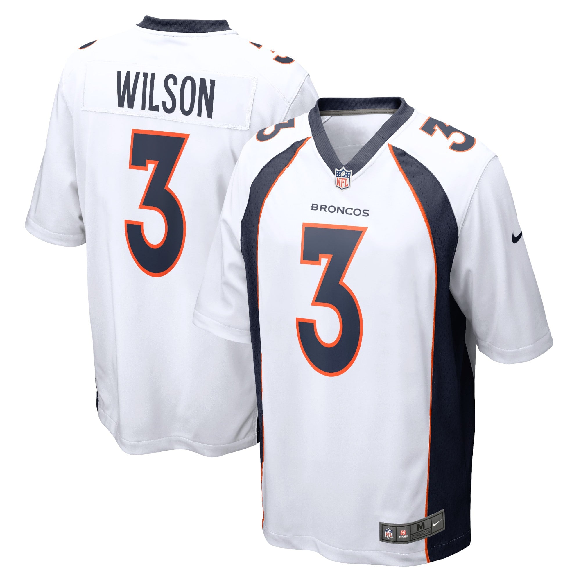 Russell Wilson Denver Broncos Nike Youth Game Jersey - Navy/Orange/White - Image 2