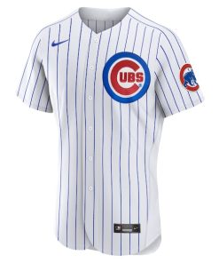 Alternative view of Pete Crow-Armstrong Chicago Cubs Nike Home Authentic Player Jersey - White