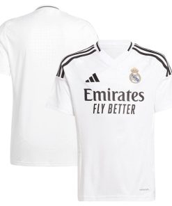 Los Merengues adidas Youth 2024/25 Home Replica Jersey - White