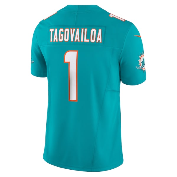 Tua Tagovailoa Miami Dolphins Nike Vapor F.U.S.E. Limited Jersey - Aqua - Image 3