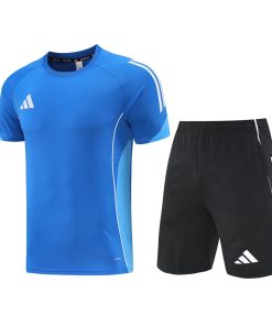 Adidas Short Sleeve Training Jersey Set - AD09- Royal Blue