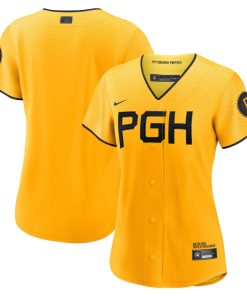 Pittsburgh Pirates Nike Women's 2023 City Connect Replica Jersey - Gold
