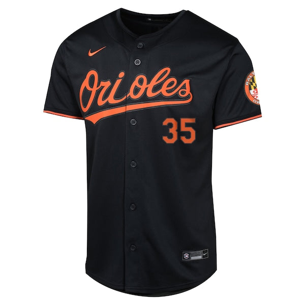 Adley Rutschman Baltimore Orioles Nike Youth Alternate Limited Player Jersey - Black - Image 2