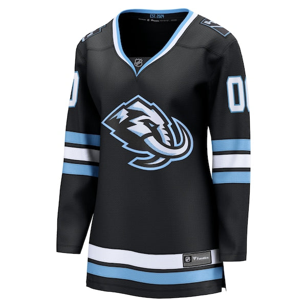 Utah Mammoth Women's Home Breakaway Custom Jersey - Black - Image 2