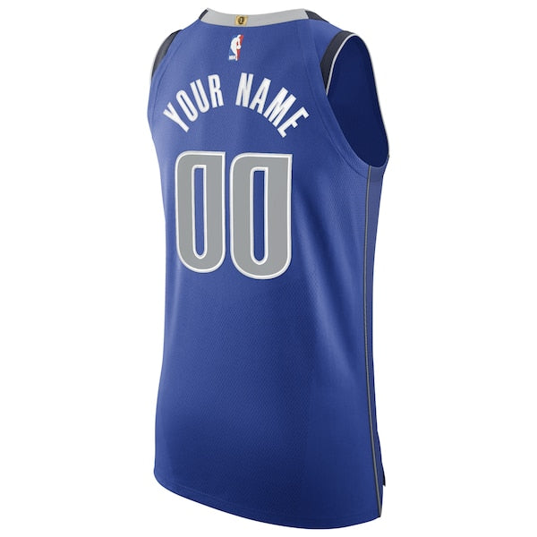 Dallas Mavericks Nike 2020/21 Authentic Custom Jersey Royal - Icon Edition - Image 3