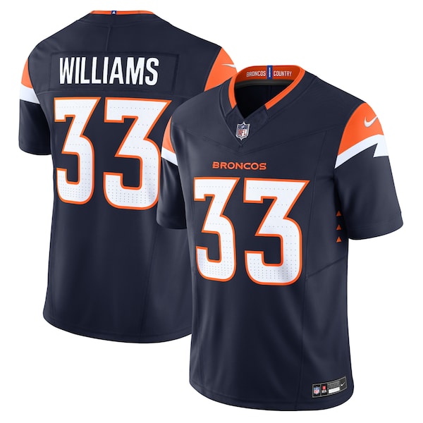Javonte Williams Denver Broncos Nike Alternate Vapor F.U.S.E. Limited Jersey - Navy - Image 2