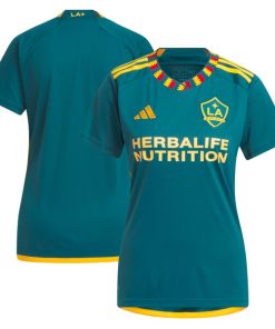 LA Galaxy adidas Women's 2024 LA Kit Replica Jersey - Green