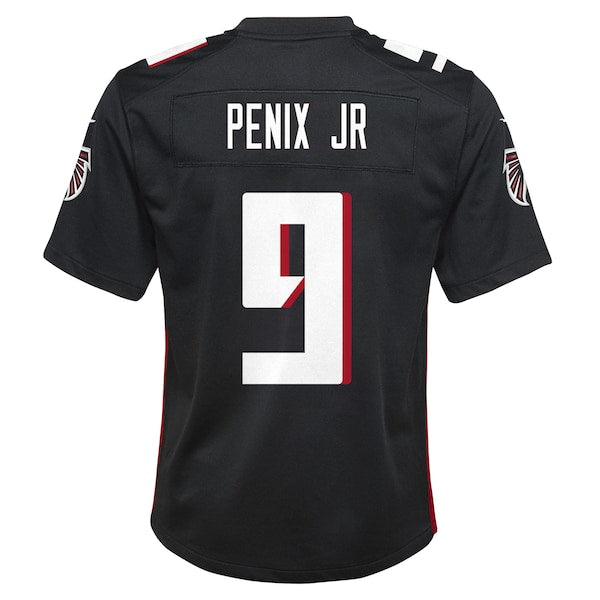 Michael Penix Jr. Atlanta Falcons Nike Youth Team Game Jersey - Black - Image 4