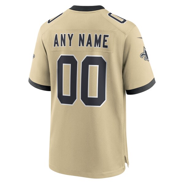 New Orleans Saints Nike Youth Gameday Golds Alternate Custom Game Jersey - Gold - Image 3