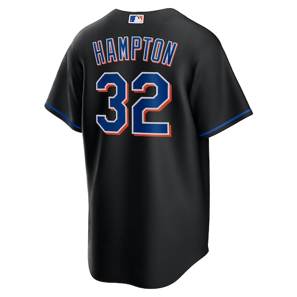 Mike Hampton New York Mets Nike 2022 Alternate Replica Player Jersey - Black - Image 3