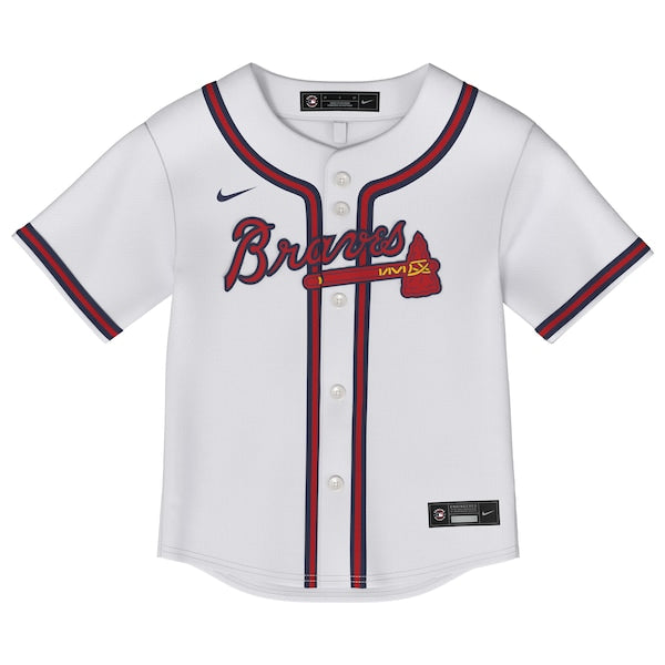 Ronald Acu?a Jr. Atlanta Braves Nike Toddler Replica 2.0 Player Jersey - White - Image 2