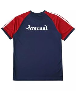 Alternative view of Men's Arsenal Adidas Originals 2024-25 Fan Shirt - Navy Blue