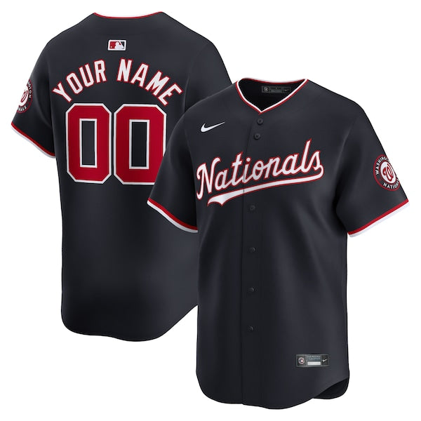 Washington Nationals Nike Alternate Limited Custom Jersey?ยจC Navy