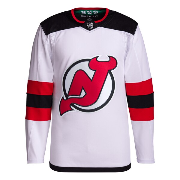 New Jersey Devils adidas Away Primegreen Authentic Jersey?ยจC White - Image 2