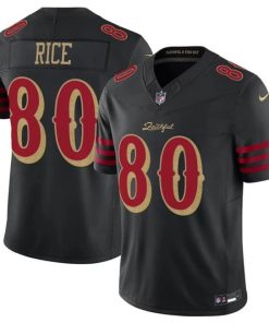 Women's Jerry Rice San Francisco 49ers Nike 2025 RIVALRIES Vapor F.U.S.E. Limited Jersey - Black
