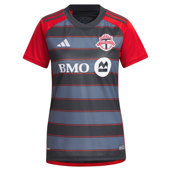 Toronto FC adidas Women's 2024 Club Kit Replica Custom Jersey - Gray - Image 2