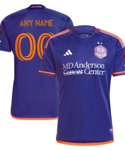 Alternative view of Houston Dynamo FC adidas 2024 Still Holdin' Authentic Custom Jersey?¨C Purple