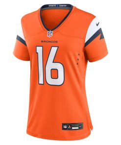Alternative view of Troy Franklin Denver Broncos Nike Women's Team Game Jersey -  Orange