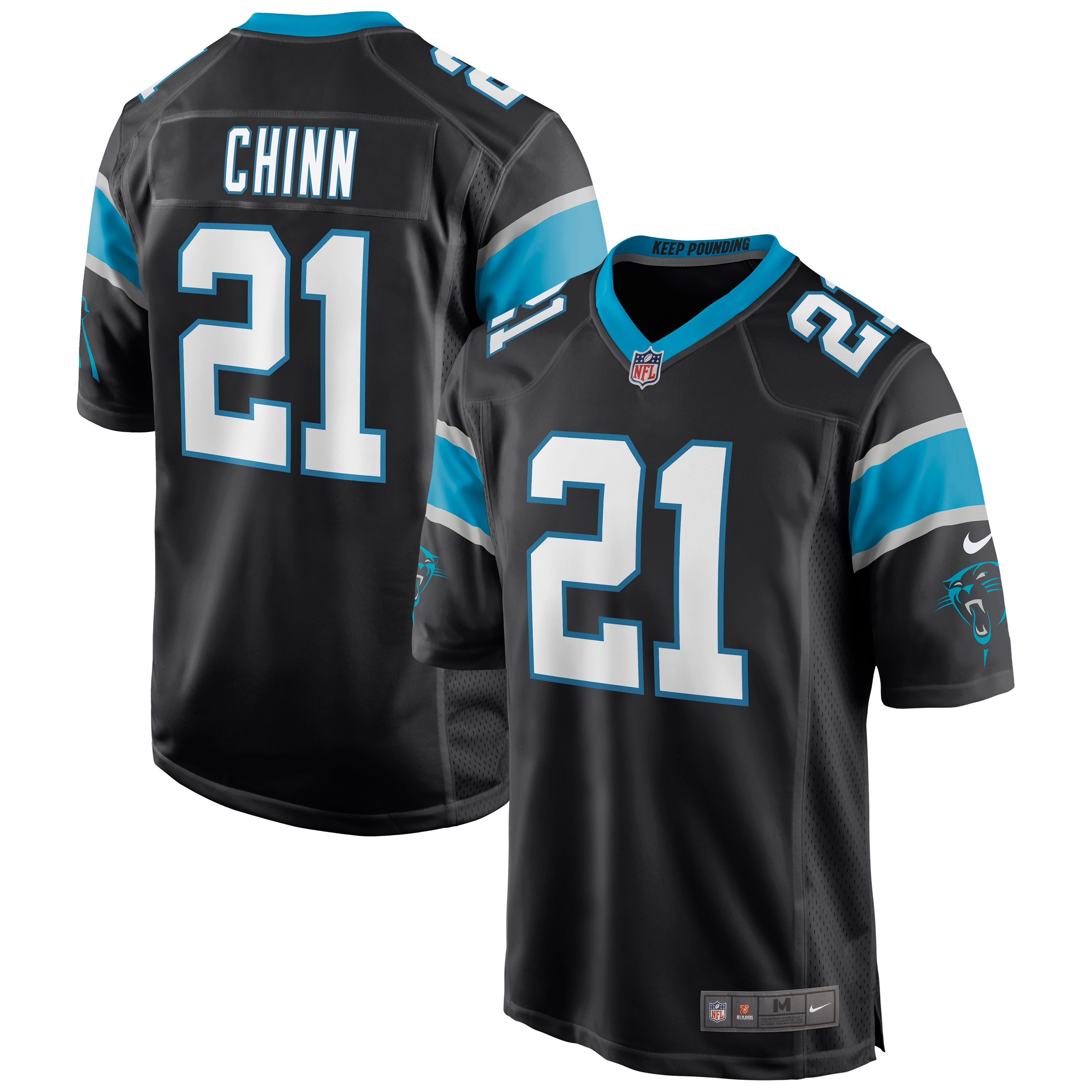 Jeremy Chinn Carolina Panthers Nike Game Jersey - Blue/Black/White - Image 7