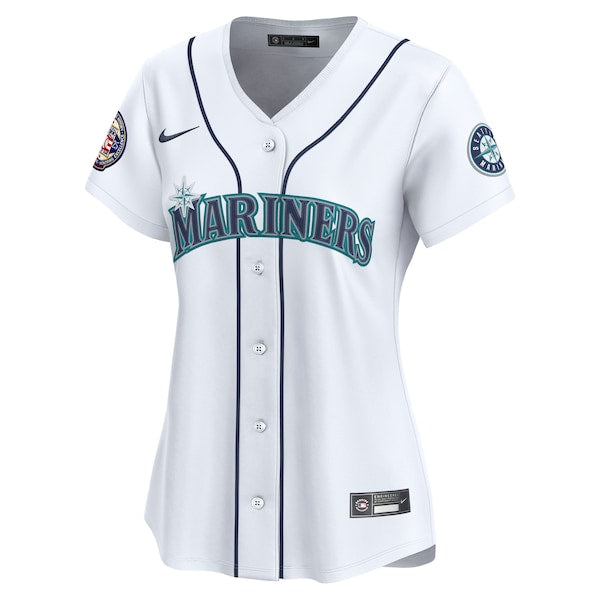 Ichiro Suzuki Seattle Mariners Nike Women's Home Retired Hall of Fame Patch Limited Jersey - White - Image 2